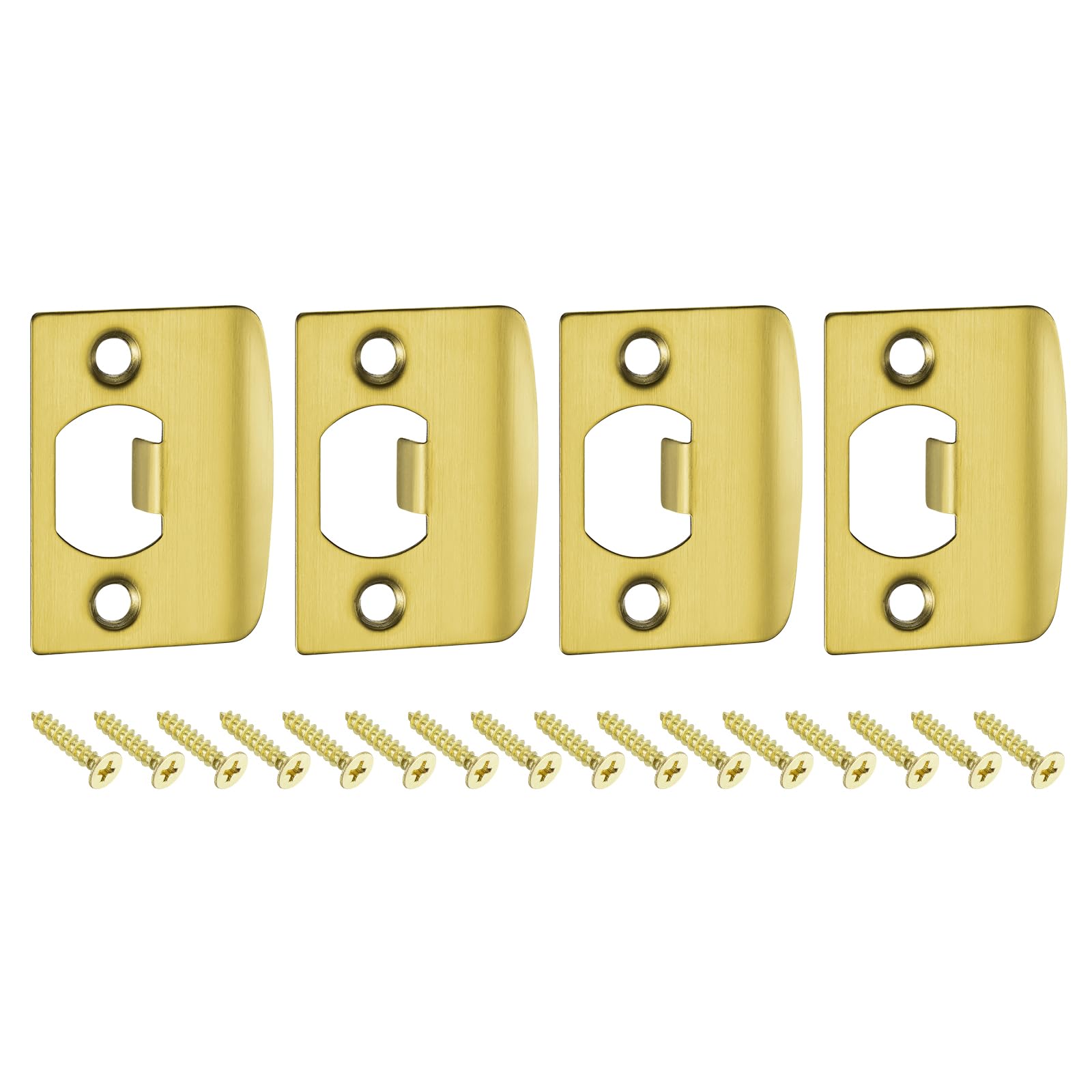 Uxcell Gold Stainless Steel Door Strike Plate for Deadbolt Replacement 57mm x 45mm Door Jamb Reinforcement
| Uxcell Gol